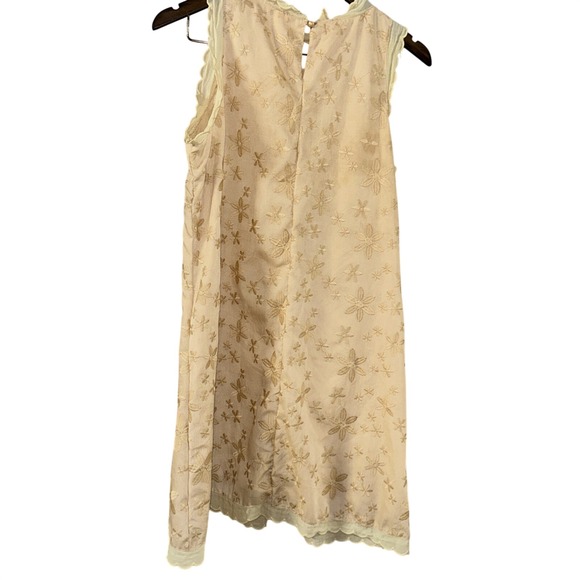 Vintage 60's/70s Tan Embroidered Dress Size Medium 20" Ptp & 36" Long - Picture 6 of 6